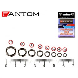 Заводные кольца Fantom YM-6008-#4.5-BN Flatted Split Ring (10шт) - фото 13540