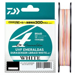 Плетеный шнур Daiwa Emeraldas Durasensor x4  White 0.6-150м 4.7кг(10lb) - фото 24194