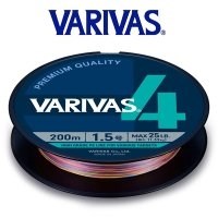 Плетеный шнур Varivas 4 Stripe Marking Edition 200м №0,8 тест 6.79кг - фото 26118