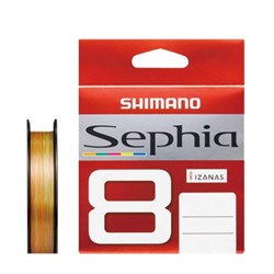 Плетеный шнур Shimano Sephia LD-E51W x8 150m #0.4 5col.  - фото 58019