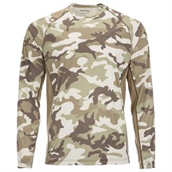 Термофутболка Simms Solarflex LS Crewneck Print Woodland Camo Sandbar (L) 12727-154-40 - фото 66591