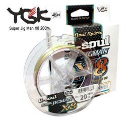 Плетеный шнур YGK G-soul SUPER Jigman x8 200m  №1 9кг. - фото 8345