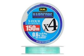 Плетеный шнур Duel PE Hardcore MilkGreen x4 #0.8 150м. тест 6.4кг. (14lb)